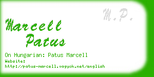 marcell patus business card